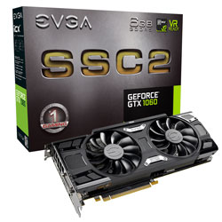 EVGA GeForce GTX 1060 SSC2 GAMING, 06G-P4-6667-KR, 6GB GDDR5, iCX - 9 Thermal Sensors (06G-P4-6667-KR)