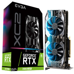 EVGA GeForce RTX 2080 SUPER XC2 GAMING, 08G-P4-3185-KR, 8GB GDDR6, iCX2 Technology, RGB LED, Metal Backplate