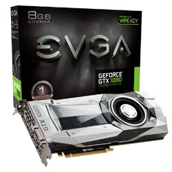 EVGA GeForce GTX 1080 FOUNDERS EDITION, 08G-P4-6180-KR, 8GB GDDR5X (08G-P4-6180-KR)