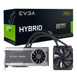 EVGA GeForce GTX 1070 FTW GAMING, 08G-P4-6278-KR, 8GB GDDR5, HYBRID & RGB LED (08G-P4-6278-KR)