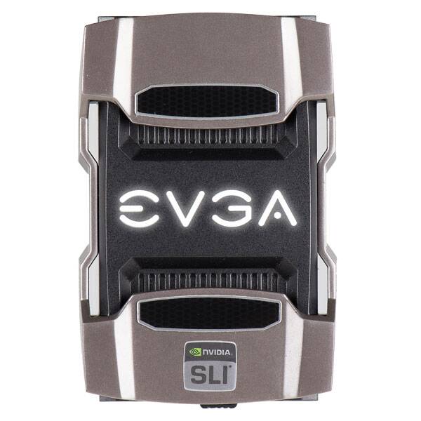 EVGA 100-2W-0026-LR  PRO SLI Bridge HB, 1 Slot Spacing, LED with 4 Preset Colors,  100-2W-0026-LR