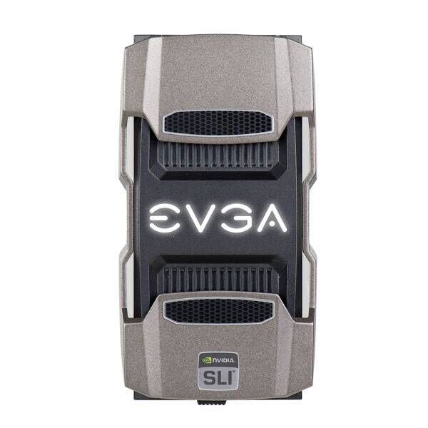 EVGA 100-2W-0027-LR  PRO SLI Bridge HB, 2 Slot Spacing, LED with 4 Preset Colors, 100-2W-0027-LR