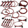 GS/PS (850/1050/1000) Red Power Supply Cable Set (Individually Sleeved)
