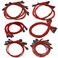 B3/B5/G2/G3/G5/GP/GM/PQ/P2/T2 Red Power Supply Cable Set (Individually Sleeved) (100-CR-1300-B9) - Image 1