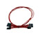 1600W G2/P2/T2 Red Additional Power Supply Cable Set (Individually Sleeved) (100-CR-1600-B9) - Image 2