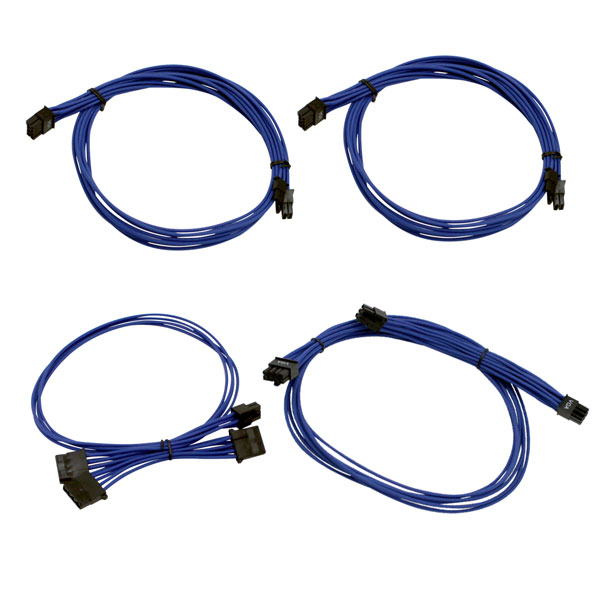 EVGA 100-CU-1600-B9 1600W G2/P2/T2 Blue Additional Power Supply Cable Set (Individually Sleeved)