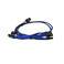 450-650 B3/B5/G2/G3/G5/GP/GM/P2/PQ/T2 Light Blue/Black Power Supply Cable Set (Individually Sleeved)
