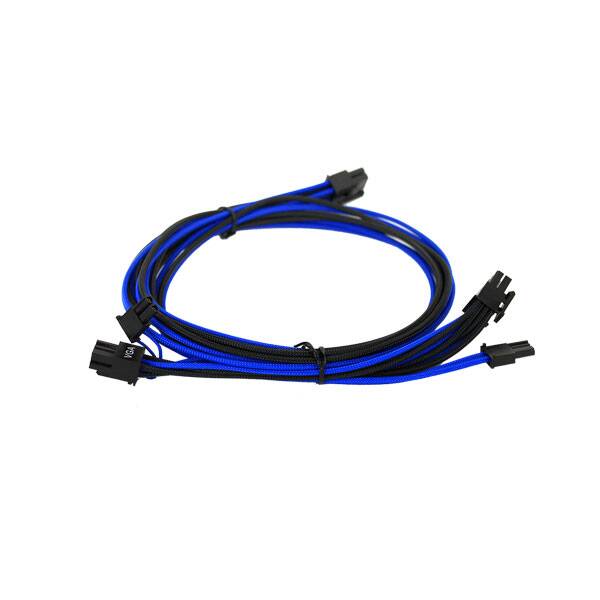 EVGA 100-G2-08KL-B9 450-850 B3/B5/G2/G3/G5/GP/GM/P2/PQ/T2 Light Blue/Black Power Supply Cable Set (Individually Sleeved)