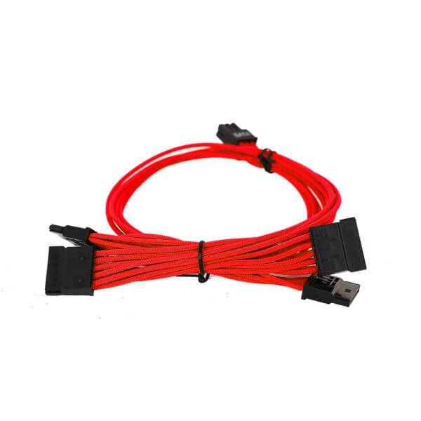 EVGA 100-G2-13RR-B9 1000-1300 G2/G3/P2/T2 Red Power Supply Cable Set (Individually Sleeved)