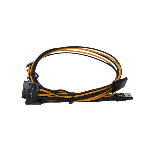 EVGA 100-G2-16KO-B9 1600 G2/P2/T2 Orange/Black Power Supply Cable Set (Individually Sleeved)