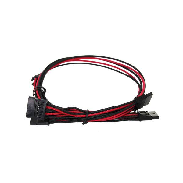 EVGA 100-G2-16KR-B9 1600 G2/P2/T2 Red/Black Power Supply Cable Set (Individually Sleeved)