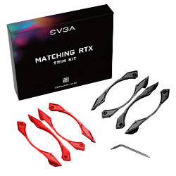 Red/Black Trim Kit for EVGA 20-Series Dual Fan Cards (100-TK-K2BR-LR)