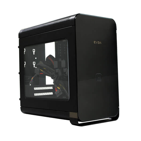EVGA 110-MA-1001-K1  Hadron Air Mini-ITX Steel Black Chassis with 500W 80Plus Gold Power Supply 110-MA-1001-K1