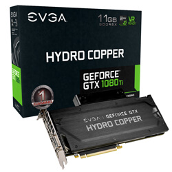 EVGA GeForce GTX 1080 Ti SC2 Hydro Copper GAMING, 11G-P4-6599-KR, 11GB GDDR5X, Hydro Copper Waterblock & RGB LED, iCX Technology - 9 Thermal Sensors