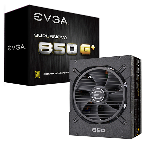 EVGA 120-GP-0850-X6  SuperNOVA 850 G+, 80 Plus Gold 850W, Fully Modular, FDB Fan, 10 Year Warranty, Includes Power ON Self Tester, Power Supply 120-GP-0850-X6 (CN)