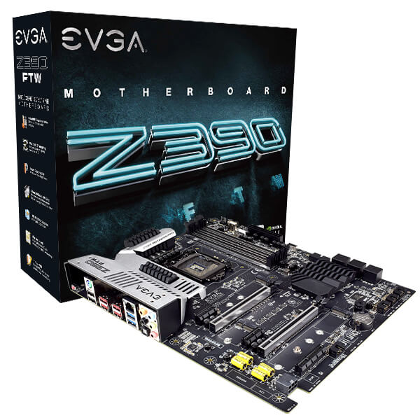 EVGA 123-CS-E397-KR  Z390 FTW, 123-CS-E397-KR, LGA 1151, Intel Z390, SATA 6Gb/s, USB 3.1, USB 3.0, ATX, Intel Motherboard