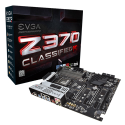 EVGA Z370 Classified K, 134-KS-E379-KR, LGA 1151, Intel Z370, HDMI 2.0, SATA 6Gb/s, USB 3.1, USB 3.0, ATX, Intel Motherboard