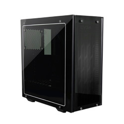 EVGA DG-75 Matte Black Mid-Tower, 2 Sides of Tempered Glass, Gaming Case 150-B0-2020-RX (150-B0-2020-RX)