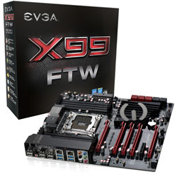 EVGA X99 FTW, 150-HE-E997-KR, LGA 2011v3, Intel X99, SATA 6Gb/s, USB 3.1, USB 3.0, EATX, Intel Motherboard