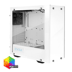 EVGA DG-76 Alpine White Mid-Tower, 2 Sides of Tempered Glass, RGB LED and Control Board, Gaming Case 166-W1-2232-RX (166-W1-2232-RX)