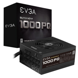 EVGA SuperNOVA 1000 PQ, 80 Plus PLATINUM 1000W, Semi Modular, EVGA ECO Mode, 10 Year Warranty, Power Supply 210-PQ-1000-X1