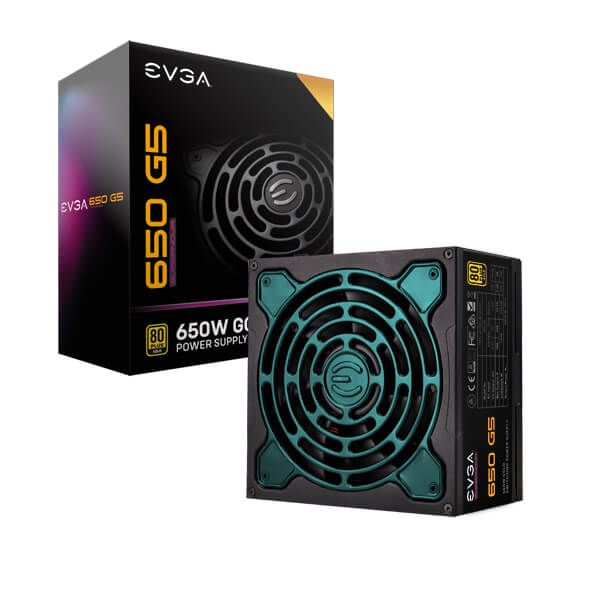 EVGA 220-G5-0650-X2  SuperNOVA 650 G5, 80 Plus Gold 650W, Fully Modular, Eco Mode with FDB Fan, 10 Year Warranty, Includes Power ON Self Tester, Compact 150mm Size, Power Supply 220-G5-0650-X2 (EU)