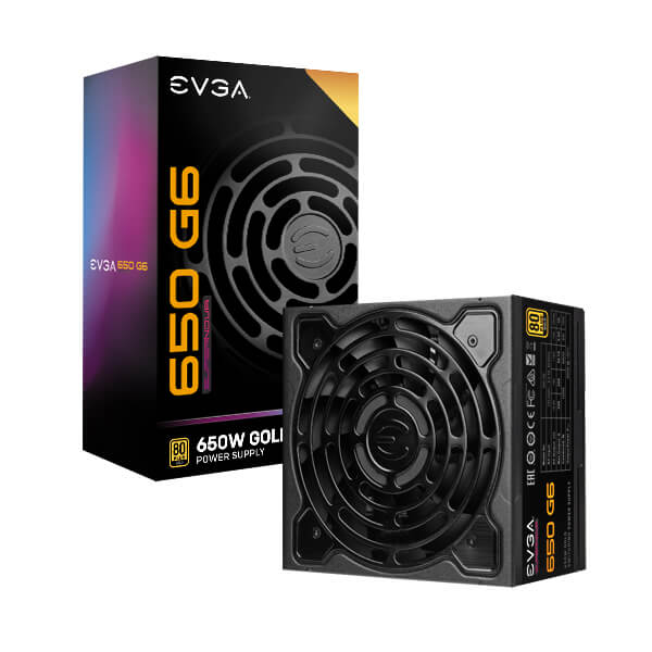 EVGA 220-G6-0650-X1  SuperNOVA 650 G6, 80 Plus Gold 650W, Fully Modular, Eco Mode with FDB Fan, 10 Year Warranty, Includes Power ON Self Tester, Compact 140mm Size, Power Supply 220-G6-0650-X1