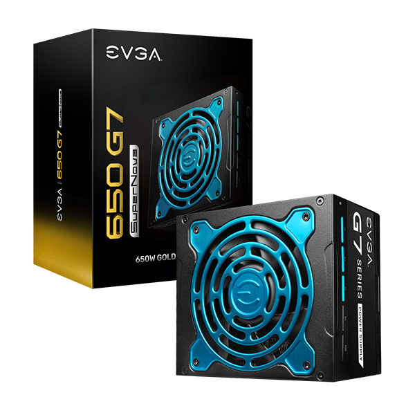 EVGA 220-G7-0650-X1  SuperNOVA 650 G7, 80 Plus Gold 650W, Fully Modular, Eco Mode with FDB Fan, 10 Year Warranty, Includes Power ON Self Tester, Compact 130mm Size, Power Supply 220-G7-0650-X1