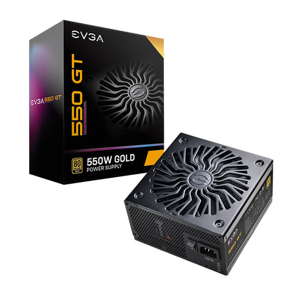 EVGA 220-GT-0550-Y7  SuperNOVA 550 GT, 80 Plus Gold 550W, Fully Modular, Auto Eco Mode with FDB Fan, 7 Year Warranty, Includes Power ON Self Tester, Compact 150mm Size, Power Supply 220-GT-0550-Y7 (TW)