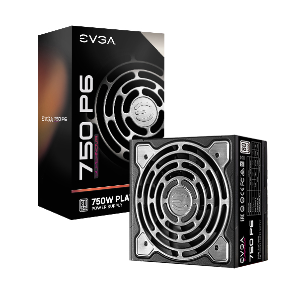 EVGA 220-P6-0750-X1  SuperNOVA 750 P6, 80 Plus Platinum 750W, Fully Modular, Eco Mode with FDB Fan, 10 Year Warranty, Includes Power ON Self Tester, Compact 140mm Size, Power Supply 220-P6-0750-X1