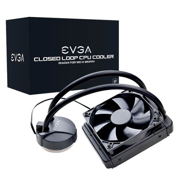 EVGA 400-HY-CL11-V1  CLC 120mm All-In-One CPU Liquid Cooler, 1x 120mm Fan, Intel, 5 YR Warranty, 400-HY-CL11-V1