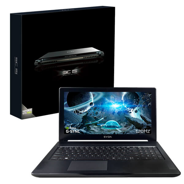 EVGA 516-34-1833-T7  SC15 1060 with NVIDIA G-SYNC, 15.6" 120Hz Gaming Laptop, RGB Keyboard, Intel Core i7, 16 GB DDR4, 256 GB NVMe SSD, 1 TB HDD, GeForce GTX 1060, 516-34-1833-T7 (NO KEYBOARD)