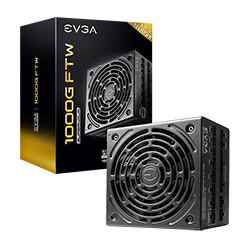 EVGA SuperNOVA 1000G FTW ATX3.0 & PCIE 5, 80 Plus Gold Certified 1000W, 12VHPWR, Fully Modular, ECO MODE with FDB Fan, 100% Japanese Capacitors, Compact 150mm Size, Power Supply 535-5G-1000-K1