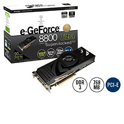 EVGA - Product Specs - e-GeForce 8800 Ultra Superclocked