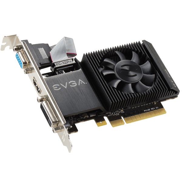 EVGA 01G-P3-2711-RX  GeForce GT 710 1GB (Single Slot, Low Profile)