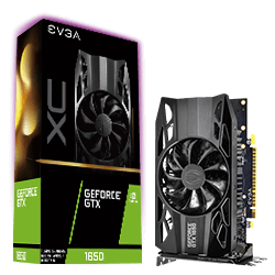 EVGA 04G-P4-1153-KR  GeForce GTX 1650 XC, OVERCLOCKED, 2.75 Slot Extreme Cool, 65C Gaming, 04G-P4-1153-KR, 4GB GDDR5