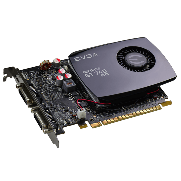  EVGA GeForce GT 740 Superclocked Dual Slot 2GB DDR3 Graphics  Cards 02G-P4-2743-KR : Electronics