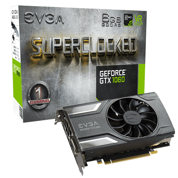 EVGA GeForce GTX 1060 SC GAMING, 06G-P4 