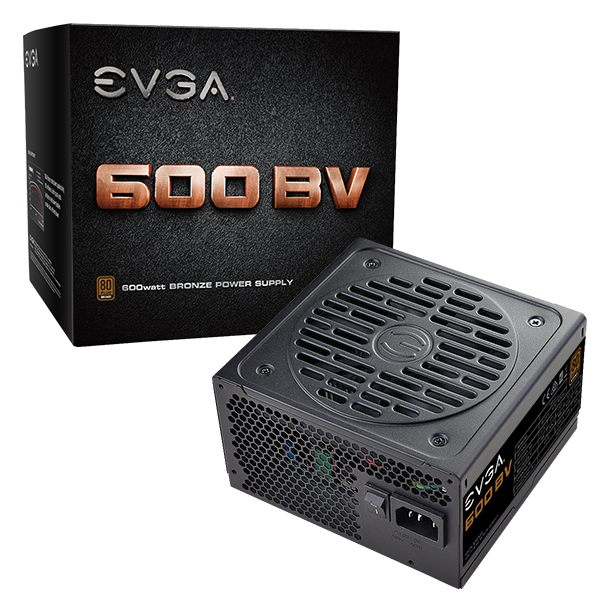 EVGA 100-BV-0600-V7  600 BV,80+ BRONZE 600W, 5 Year Warranty, Power Supply 100-BV-0600-V7 (TW)