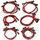 B3/B5/G2/G3/G5/GP/GM/PQ/P2/T2 Red Power Supply Cable Set (Individually Sleeved) (100-CR-1300-B9) - Image 1