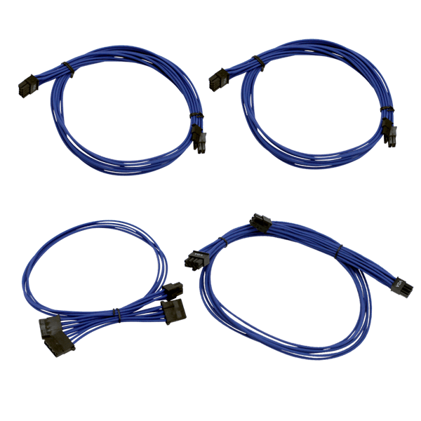 EVGA 100-CU-1600-B9 1600W G2/P2/T2 Blue Additional Power Supply Cable Set (Individually Sleeved)