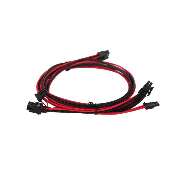 EVGA 100-G2-08KR-B9 450-850 G2/G3/G5/GP/GM/P2/PQ/T2/GP/GA/GT Red/Black Power Supply Cable Set (Individually Sleeved)