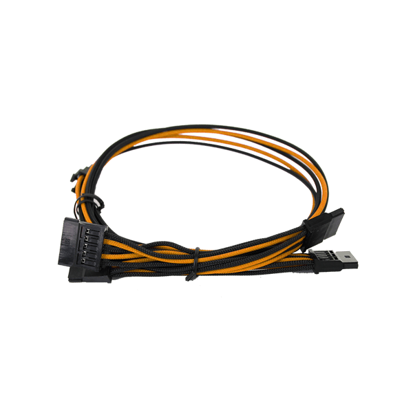 EVGA 100-G2-16KO-B9 1600 G2/P2/T2 Orange/Black Power Supply Cable Set (Individually Sleeved)