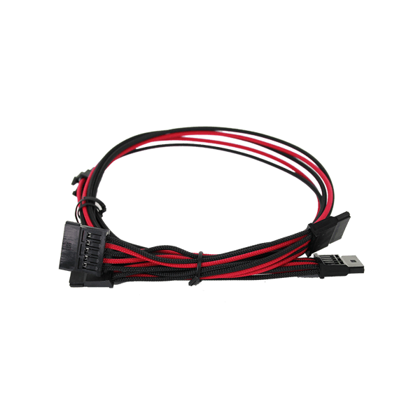 EVGA 100-G2-16KR-B9 1600 G2/P2/T2 Red/Black Power Supply Cable Set (Individually Sleeved)