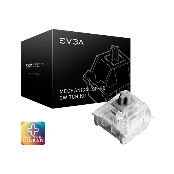 EVGA 100-KB-KS01-R1 Kailh Speed Silver (Linear) Mechanical Switch Kit (110pcs) for  Z15 Gaming Keyboard