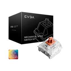 EVGA 100-KB-KS03-R1 Kailh Speed Bronze (Clicky) Mechanical Switch Kit (110pcs) for  Z15 Gaming Keyboard