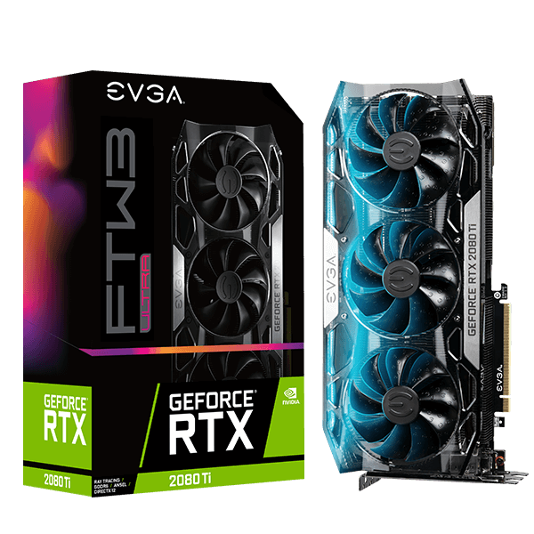 EVGA 11G-P4-2487-KR  GeForce RTX 2080 Ti FTW3 ULTRA GAMING, 11G-P4-2487-KR, 11GB GDDR6, iCX2 & RGB LED