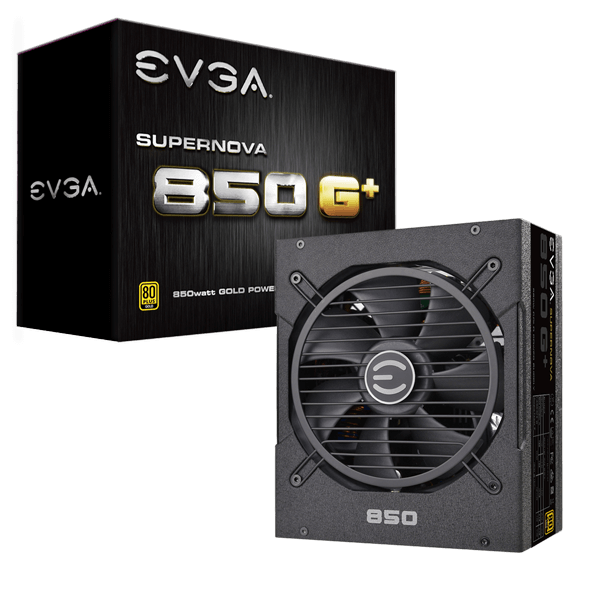 EVGA 120-GP-0850-X6  SuperNOVA 850 G+, 80 Plus Gold 850W, Fully Modular, FDB Fan, 10 Year Warranty, Includes Power ON Self Tester, Power Supply 120-GP-0850-X6 (CN)