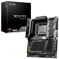 EVGA 121-VR-A577-KR  X570 FTW WIFI, 121-VR-A577-KR, AM4, AMD X570, PCIe Gen4, SATA 6Gb/s, Wi-Fi 6/BT5.2, USB 3.2 Gen2, M.2, ATX, AMD Motherboard