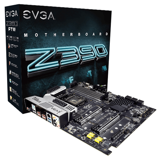 EVGA 123-CS-E397-KR  Z390 FTW, 123-CS-E397-KR, LGA 1151, Intel Z390, SATA 6Gb/s, USB 3.1, USB 3.0, ATX, Intel Motherboard